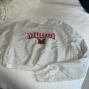Miami Ohio Crewneck Crop